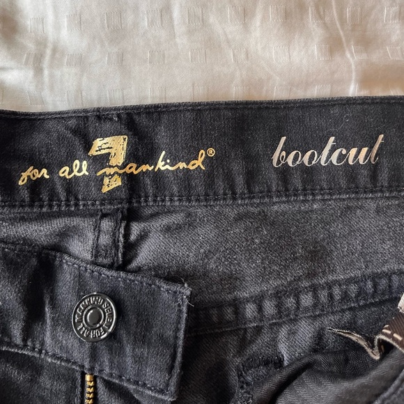 7 for all Mankind Kimmie Bootcut Jean 30 Black - Picture 12 of 14
